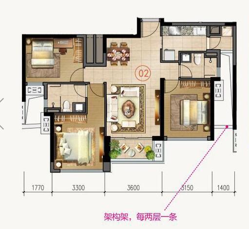 秋葵APP下载陶家装：佛山合景新鸿基·泷景100㎡新中式秋葵视频下载安卓APP效果鉴赏