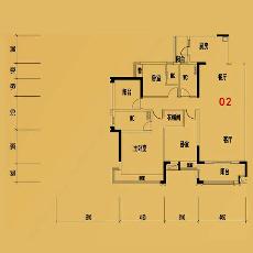 大沥碧桂园·华府8、9座02户型144㎡